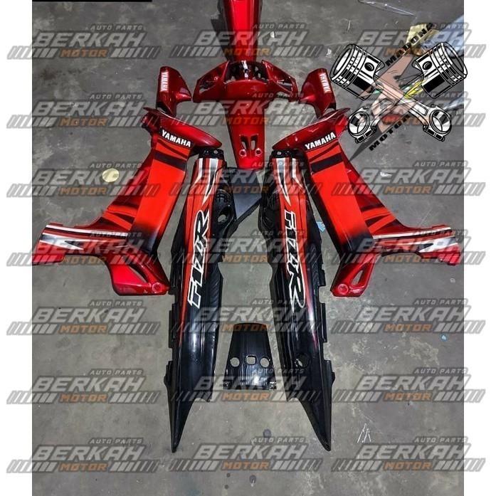 PAKET FULLSET BODY HALUS FIZ R MERAH HITAM SPECIAL EDITION BODY SET FIZ R MERAH HITAM