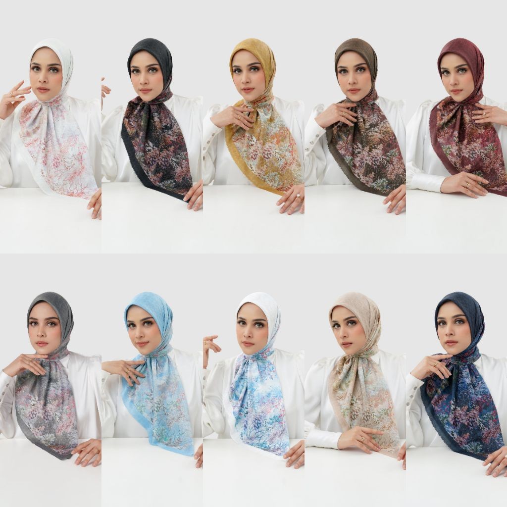 Buttonscarves Holiday 3 Voile Square New Mirror