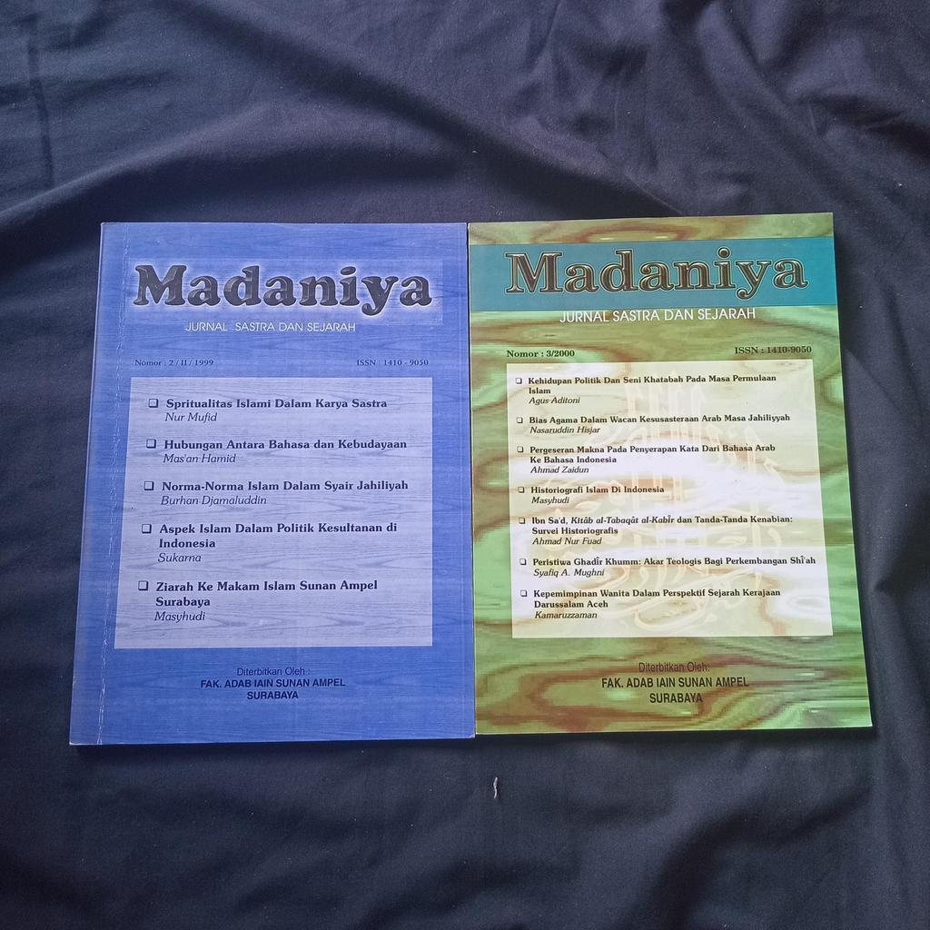 Madaniya - Jurnal Sastra dan Sejarah - Edisi 1999 & 2000