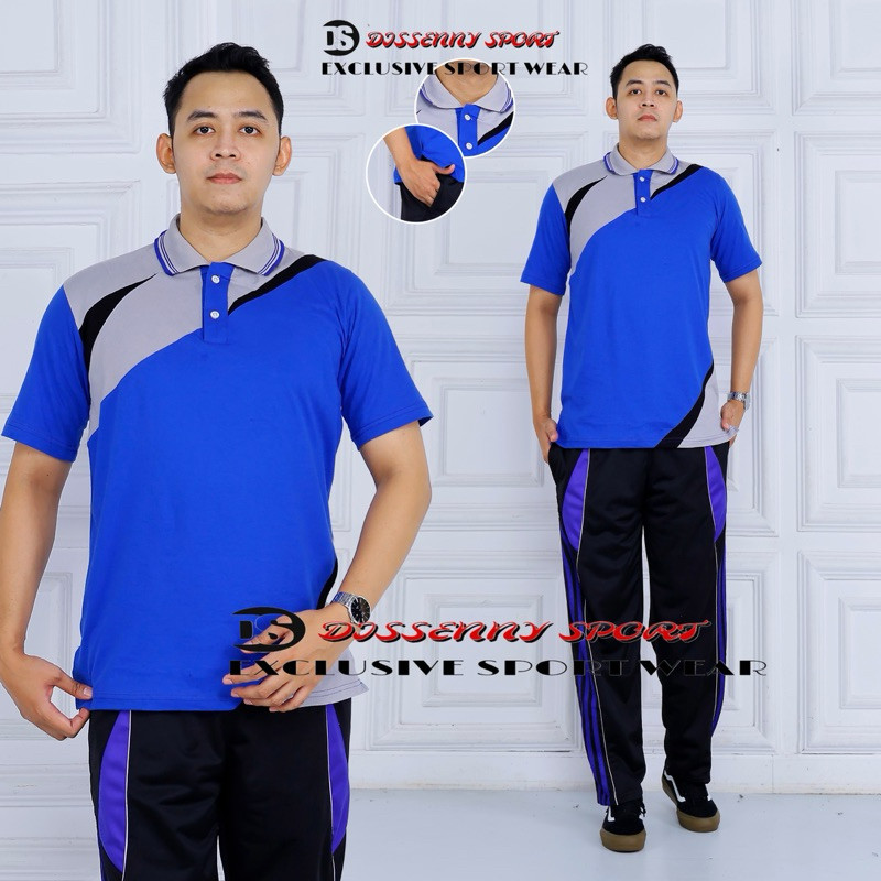 Ajizu - Baju Setelan Training Olahraga Pria Lengan Pendek Terbaru//Setelan olahraga senam pria lenga