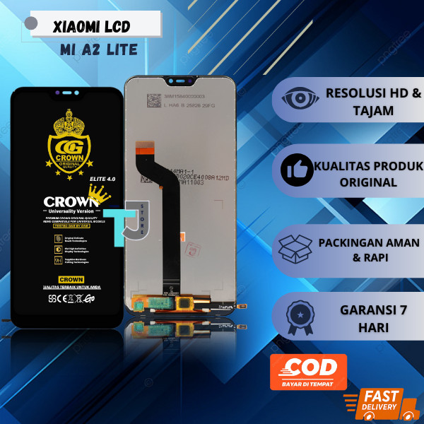 LCD XIAOMI REDMI 6 PRO / TOUCHSCREEN REDMI 6 PRO / MI A2 LITE ORIGINAL FULLSET COMPLETE