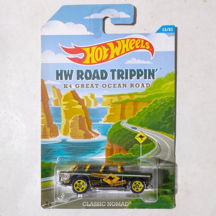 Mainan Hot Wheels 55 Chevy Classic Nomad hijau 2015 HW Road Trippin