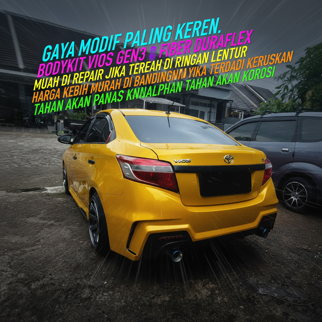 bodikit bodykit toyota vios gen3 2013-2017 body kit vios bodikit vios