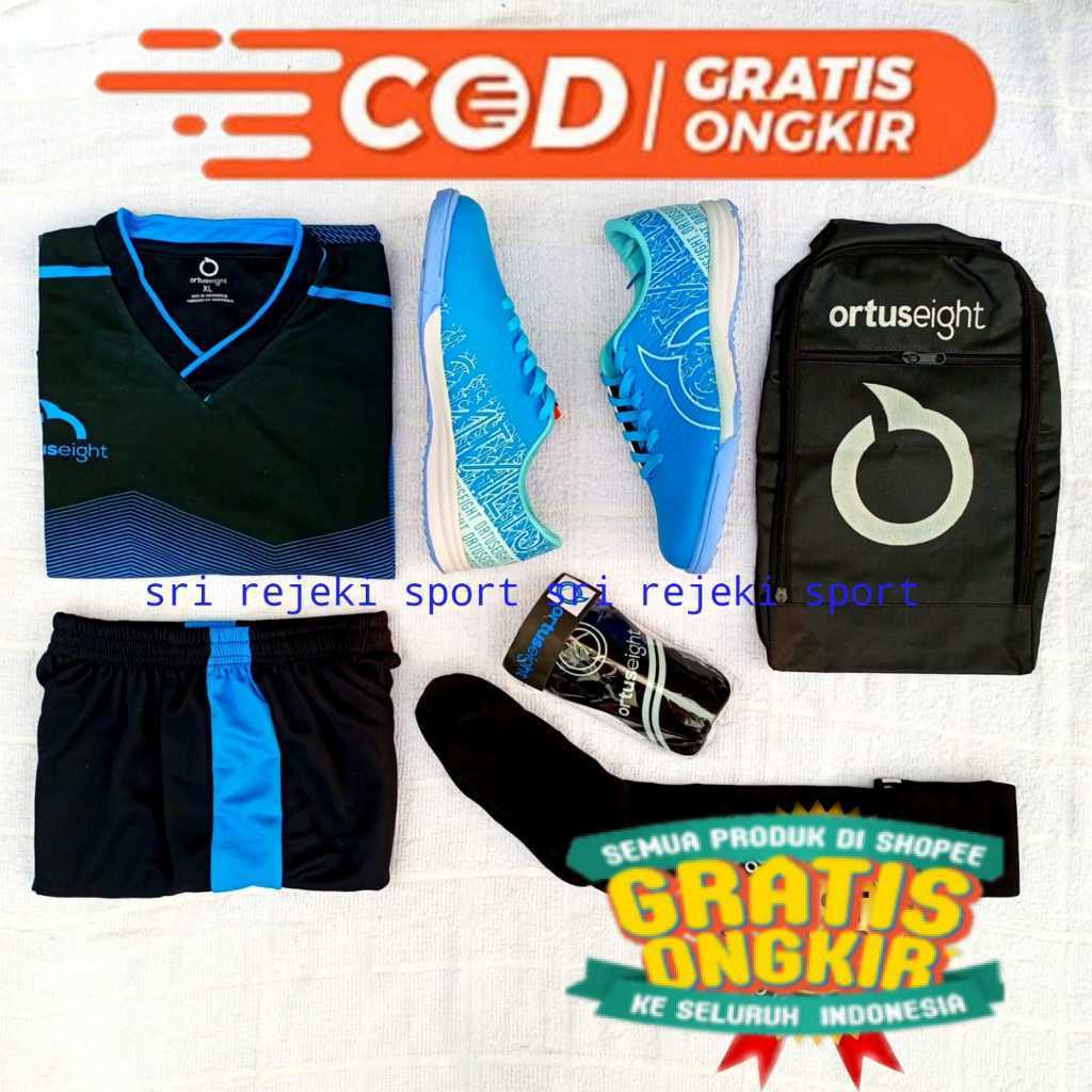 Sepatu Futsal Ortuseight Catalyst Bima Grade Original Terbaru Paket Set Citcit/ keren cool