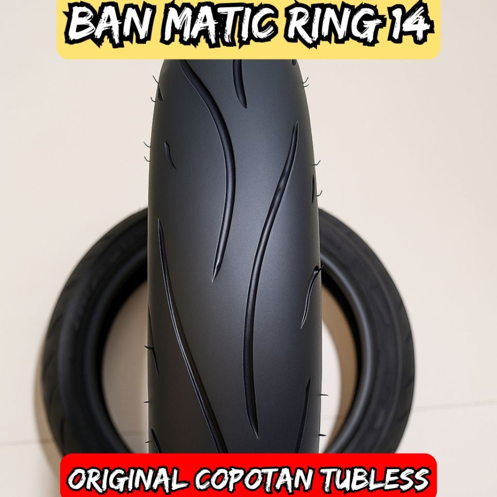 PROMO!!! BAN COPOTAN ORIGINAL MOTOR MATIC 80/90 & 90/90 RING 14 TUBLESS BEAT VARIO MIO SECOND BEKAS