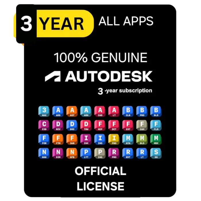 ORIGINAL Autodesk All Apps Autocad | Lisensi 3 Tahun