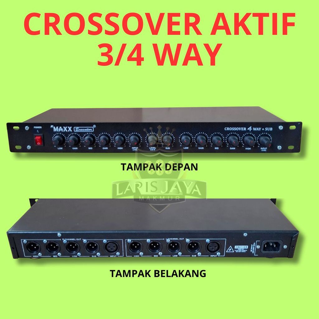 Crossover Aktif Audio Rakitan HRS 3/4 Way Siap Pakai