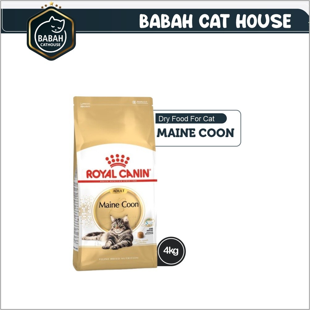 4kg ROYAL CANIN ADULT MAINECOON cat food makanan kucing rc main coon untuk dewasa ras besar bulu pan