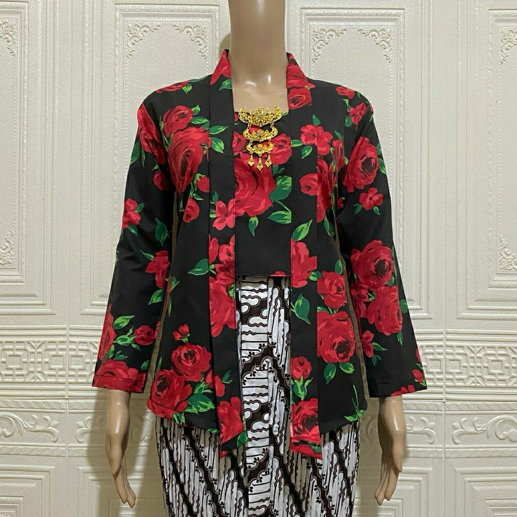 Kebaya Kutubaru Batik Bunga Atasan Batik Kutubaru Jadul Kebaya Jadul Nenek