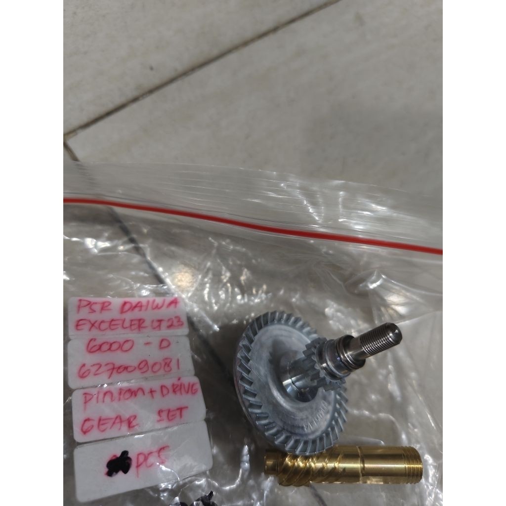Part reel main gear atau gigi payung set pinion untuk reel Daiwa Exceler LT ukuran 1000 2500 3000 40