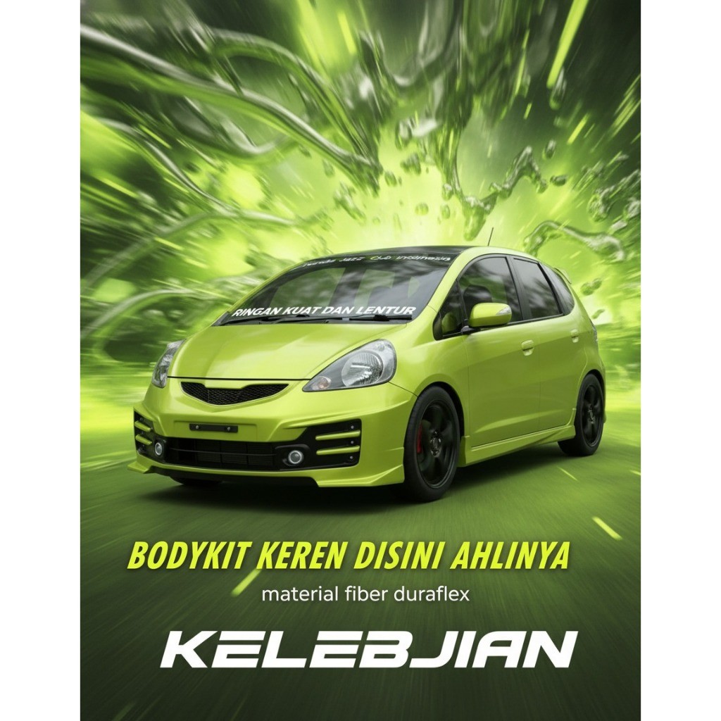BODYKIT HONDA JAZZ GD3 BODYKIT JAZZ 2003 2004 2005 2006 2007 2008