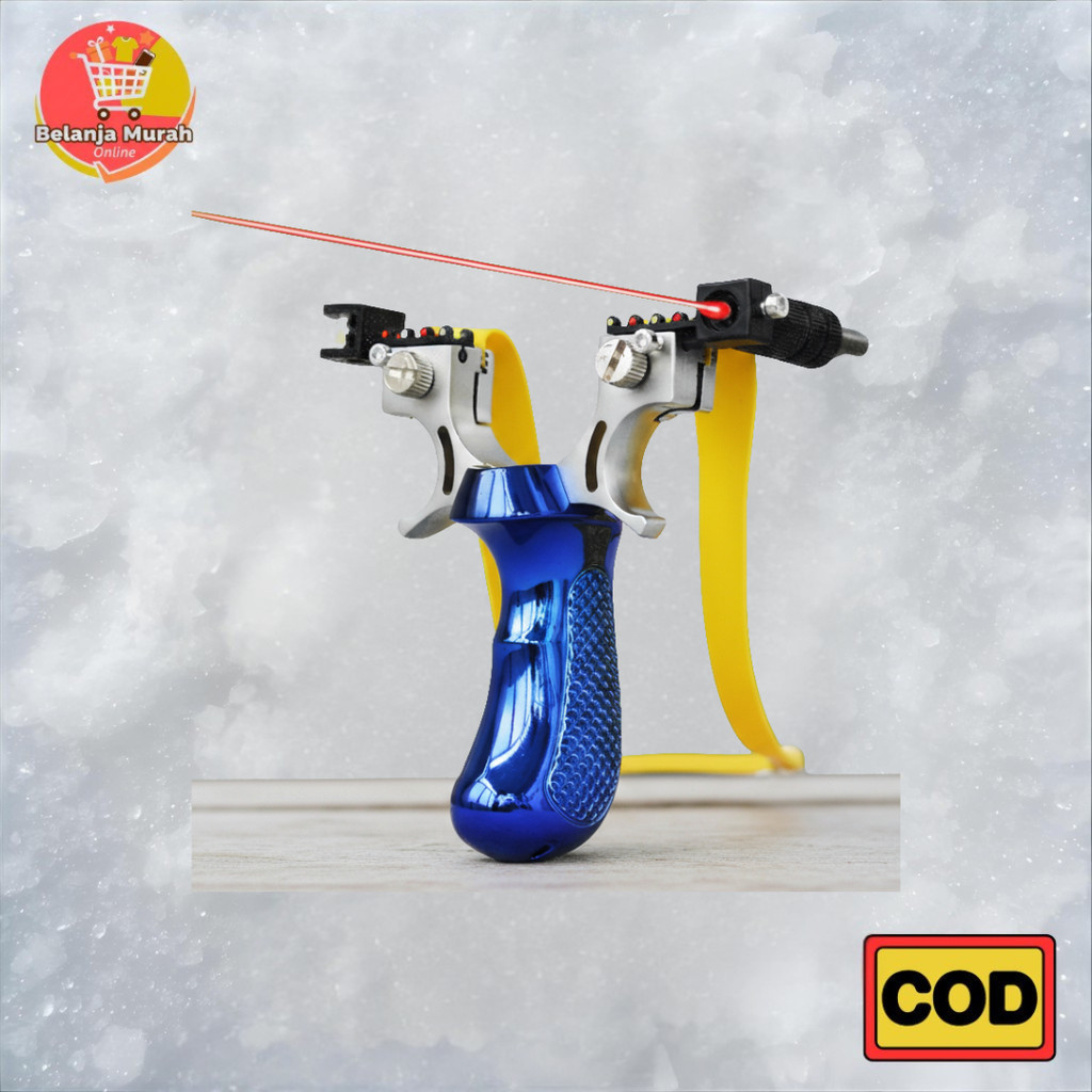 Ketapel Modern Tactical Slingshot Laser Sight Adjustable Power
