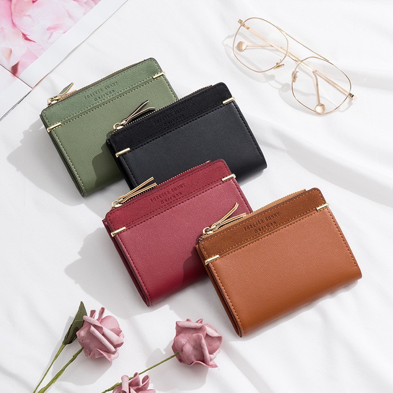Dompet Lipat Wanita Simple Elegan Dompet Wanita Polos Cod