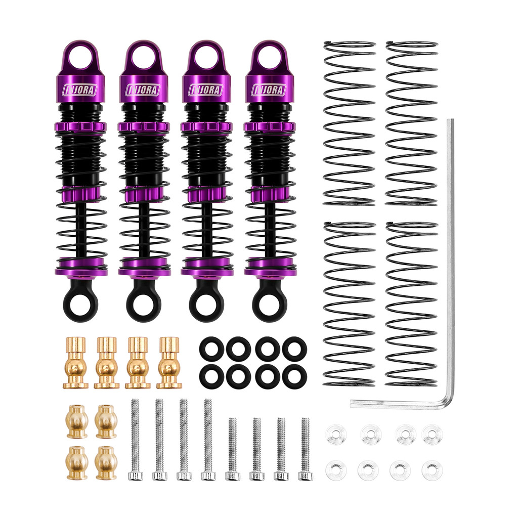 INJORA 40mm Big Bore Shock Absorber Oil Damper for 1/24 RC Crawler Axial SCX24 FMS FCX24M Upgrade