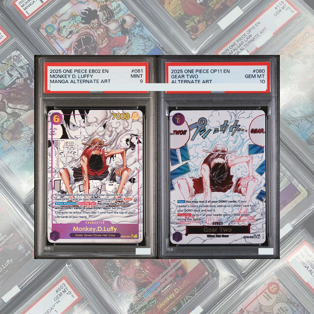 Y PROXY OPCG GRADED COLLECTION CARD LUFFY MANGA ANIME 25TH COLLECTION EB02-061 GEM MT10 HOLOGRAPHIC 