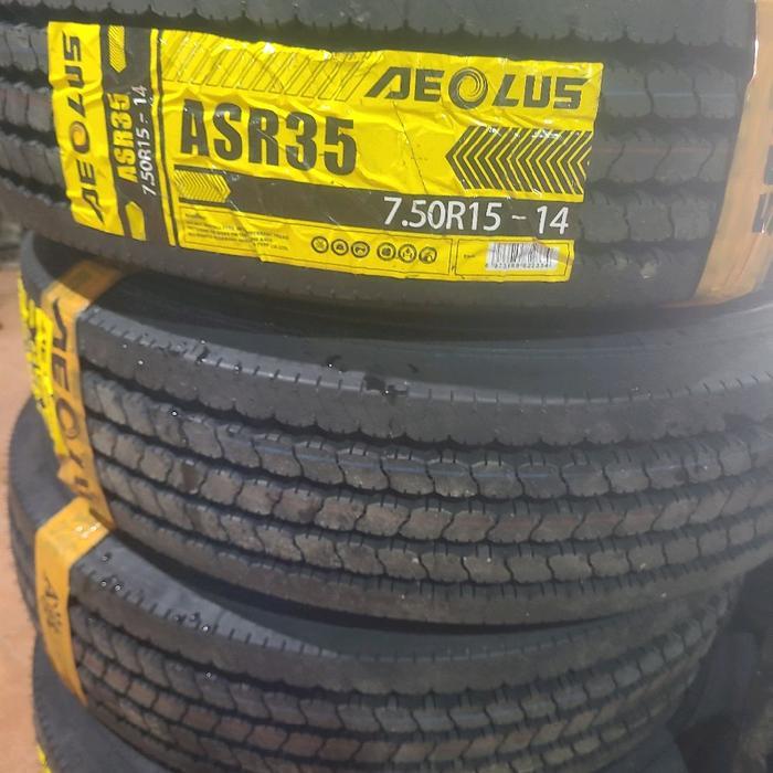 Ban Truk Aeolus 750 R15 15 ASR35 SET komplit luar dalam marset.
