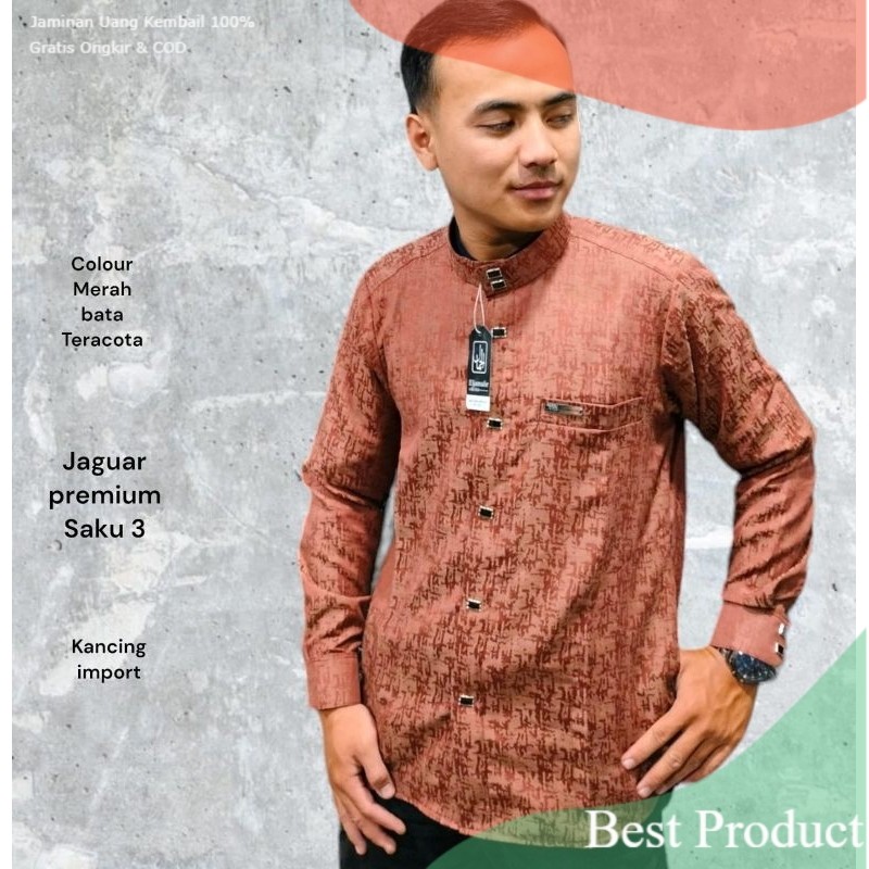 Koko Sultan Kurta Jaguar Khusus ukuran besar/jumbo- pakaian pria lainnya