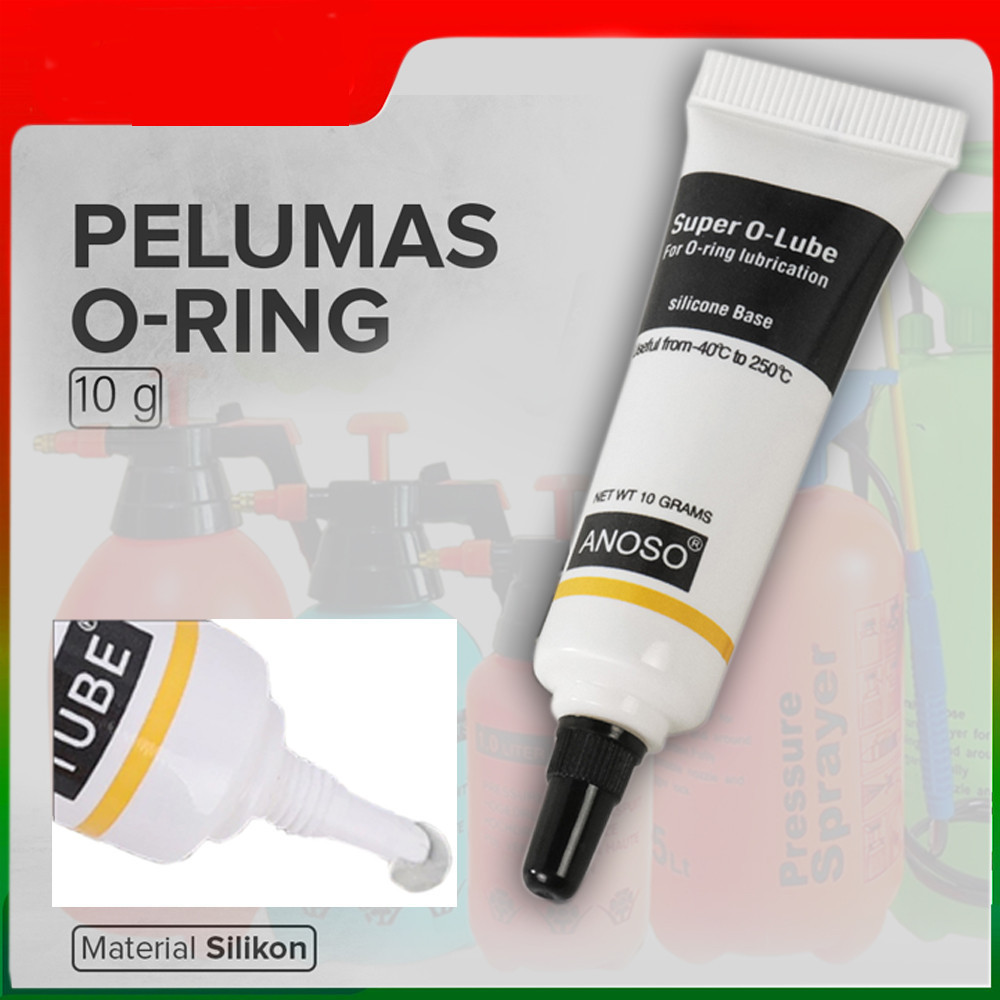 PTZ3 - Pelumas Gemuk Silikon 10g Karet Seal O RING Pompa Semprotan Tanaman Cegah Bocor Tahan