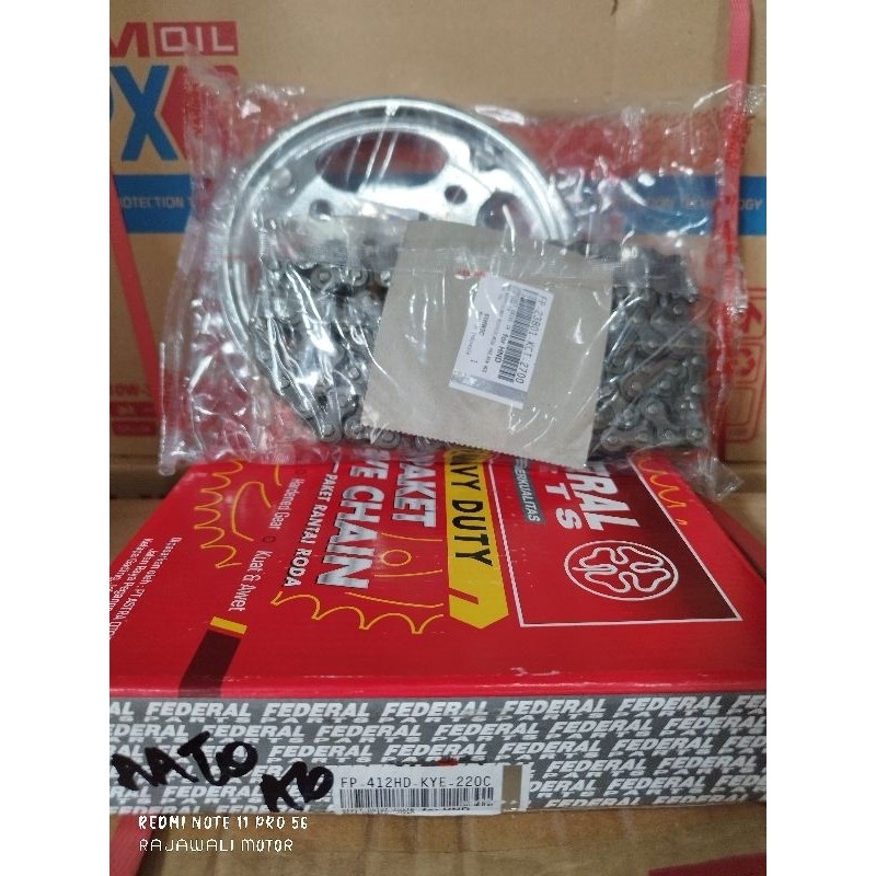 FP-412P1-KYE-220C gearset megapro new / monoshock federal original