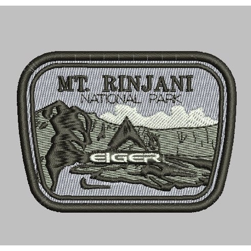 ZEN PATCH BORDIR MT RINJANI NATIONAL PARK EIGER LOGO AKSESORIS