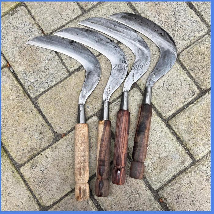 Sabit Arit Pengaritan Rumput Baja Putih Super Tajam Sage