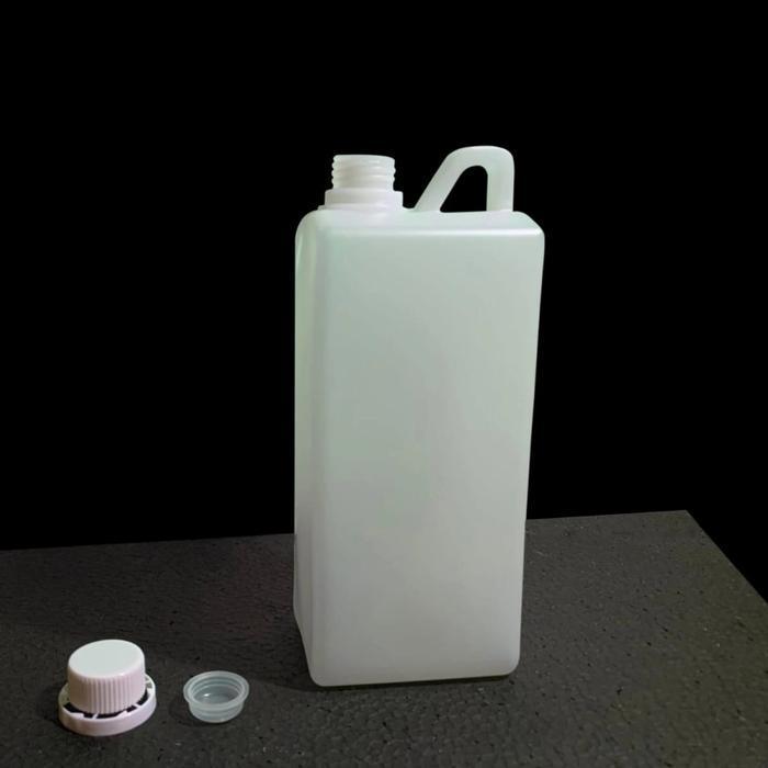 BOXWORLD Jerigen 1 liter segel kecil Jerigen madu 1000ml HDPE BARU isi 10pcs Putih - Natural , Putih