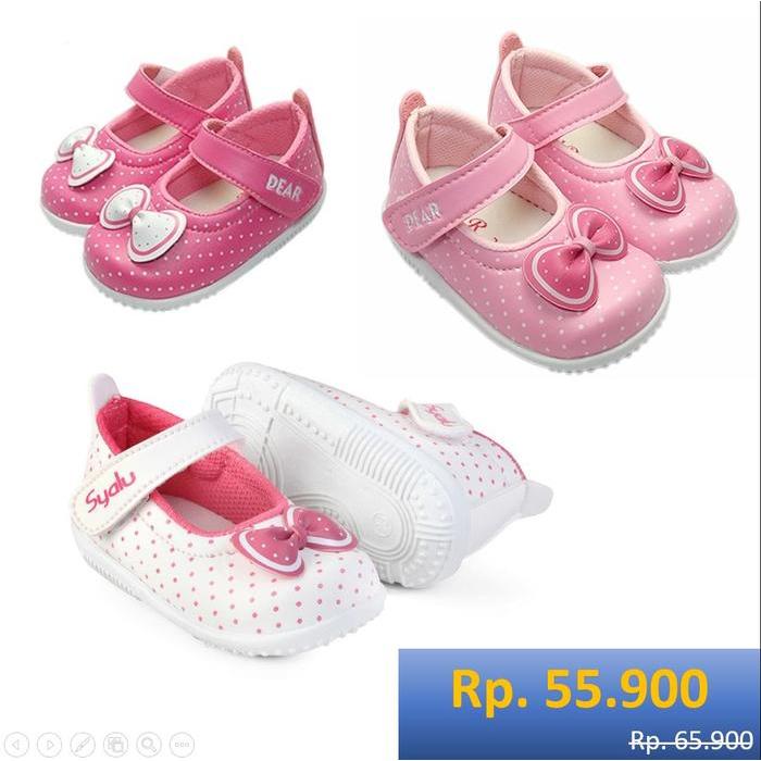 Sepatu Sandal Anak Perempuan Murah Bunyi Cit Cit Untuk Balita Cewek 1 - Merah Fanta, 22