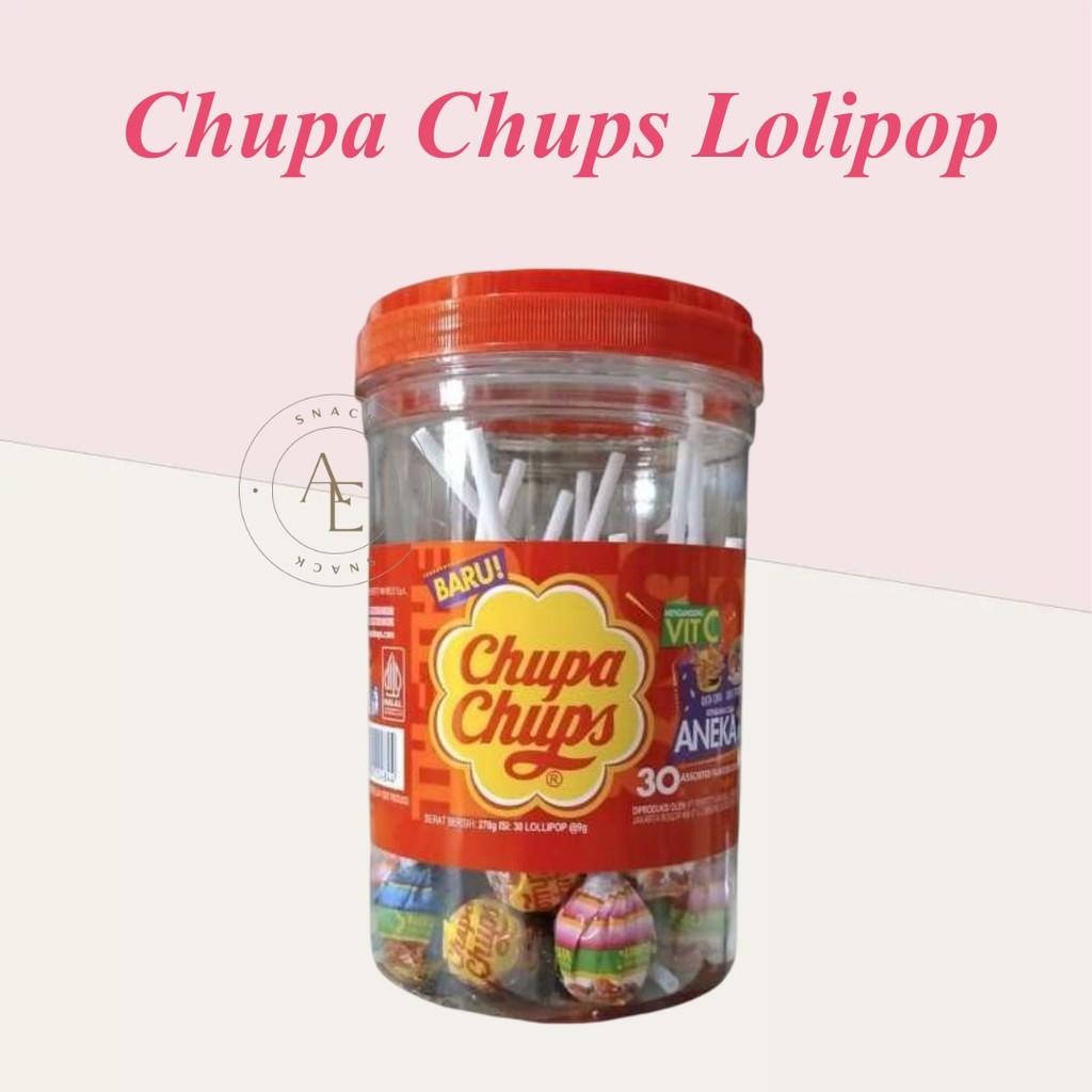 Permen Chupa Chups Lollipop  isi 30 pcs