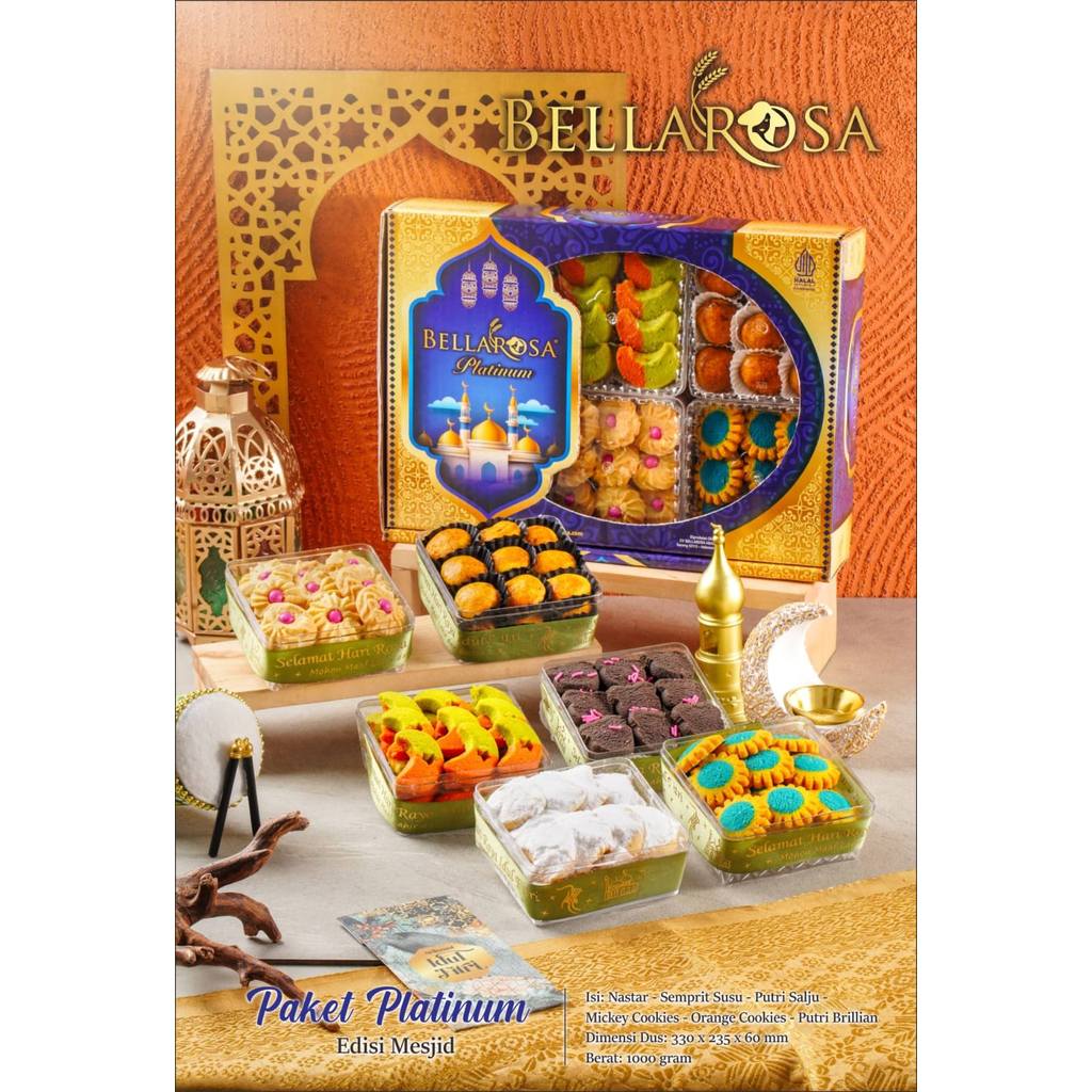 NG BELLAROSA PAKET PLATINUM BELLA ROSA HAMPERS LEBARAN PAKET KUE KERING FREE BUBBLE WRAP