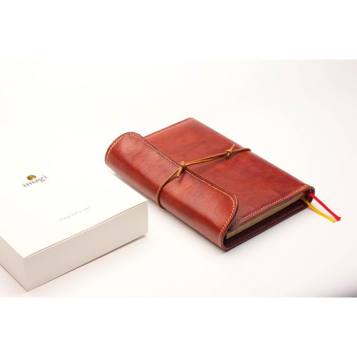 Scribly Imagi notebook cover - Sampul buku kulit asli