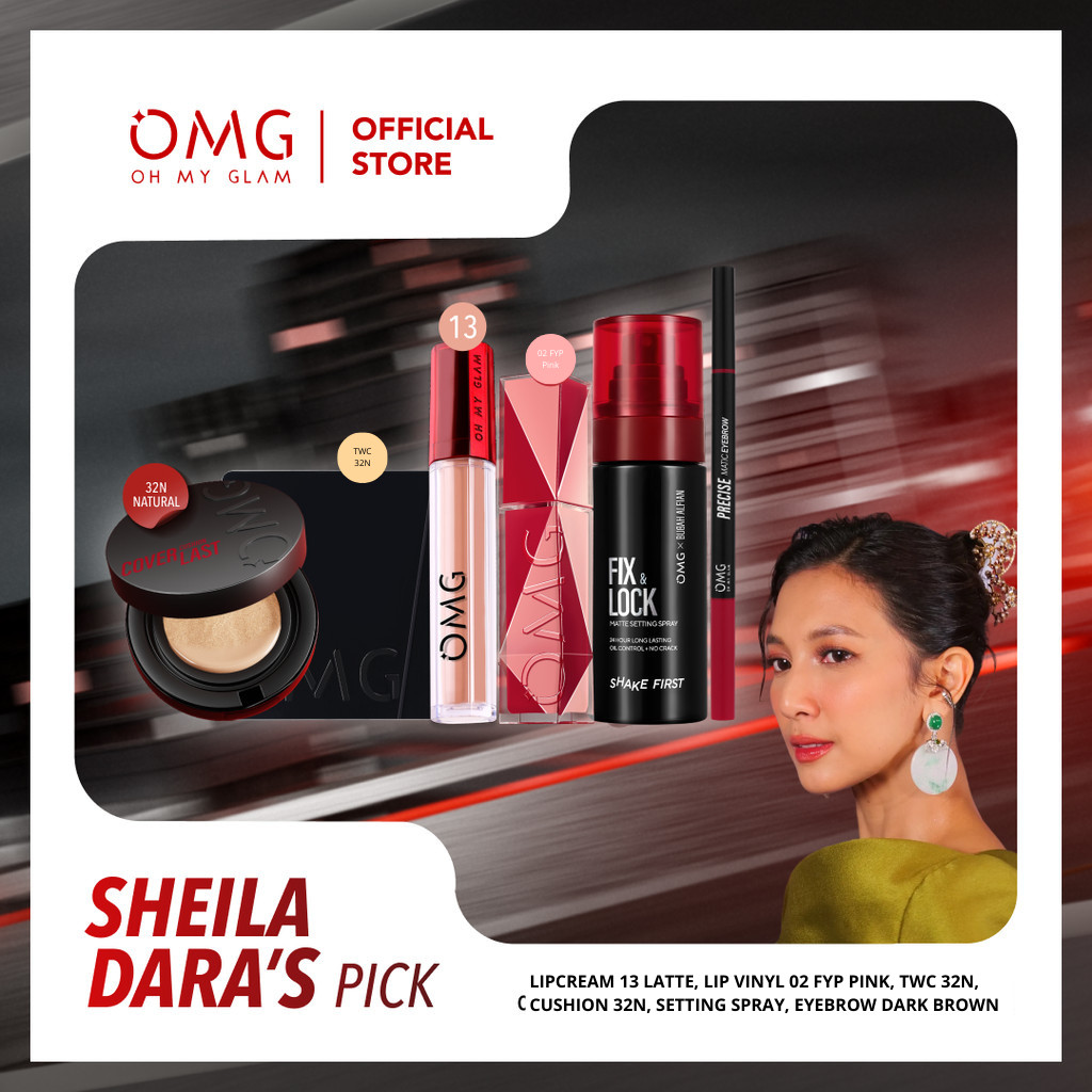 [PRE-ORDER] OMG Oh My Glam Complete Set Make Up Special FFI (Cushion, Two Way Cake, Eyebrow, Lip Cre
