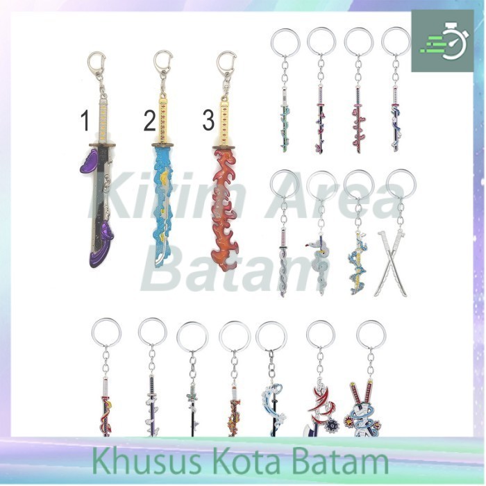 Gantungan kunci pedang kimetsu no yaiba