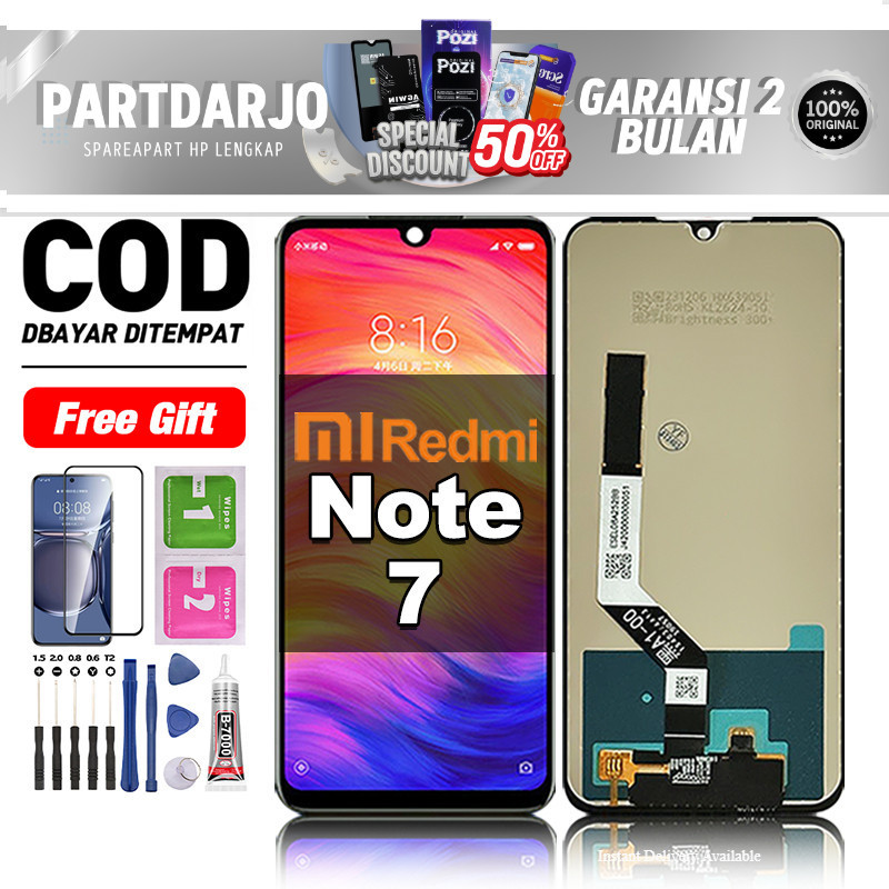 LCD Redmi Note 7 Fullset hp layar Touchscreen untuk Glass Touch Screen Digitizer COD original free l