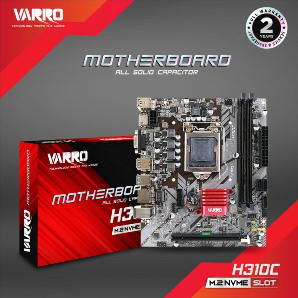Motherboard VARRO H310 / H310C (Support Gen 6,7,8 & 9) LGA 1151