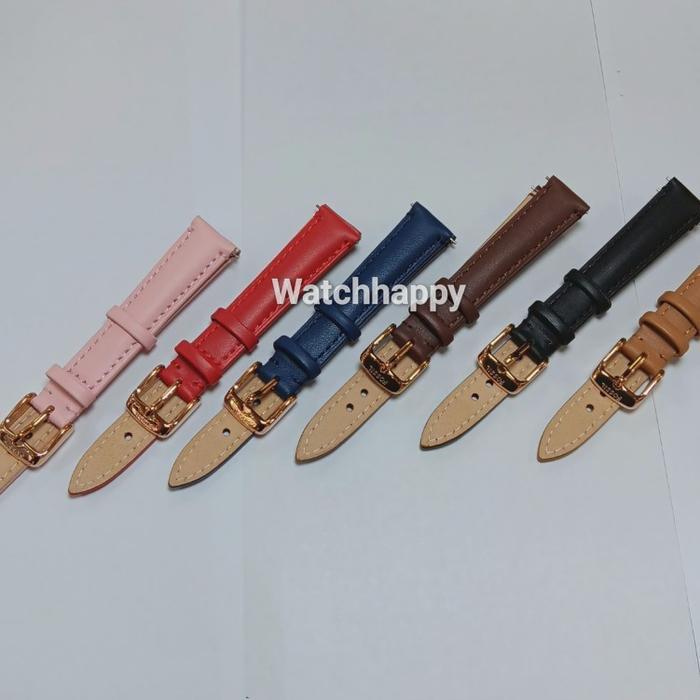 Strap Kulit Jam Wanita Tailor QUICK REALESE Size 14 mm Seiko Fossil