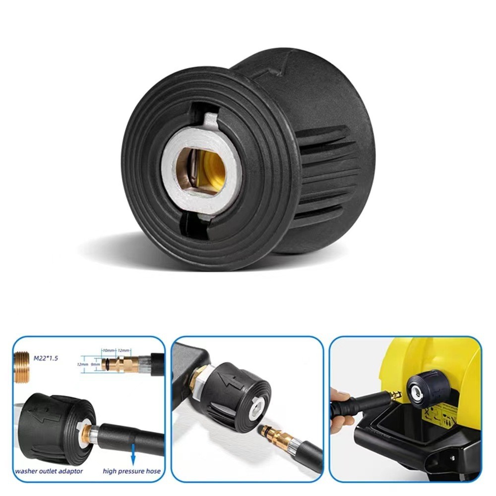 M22 14MM Male Outlet High Pressure Washer Gun to Hose Connector for Karcher K2-K7 Car Cleaning Adapt