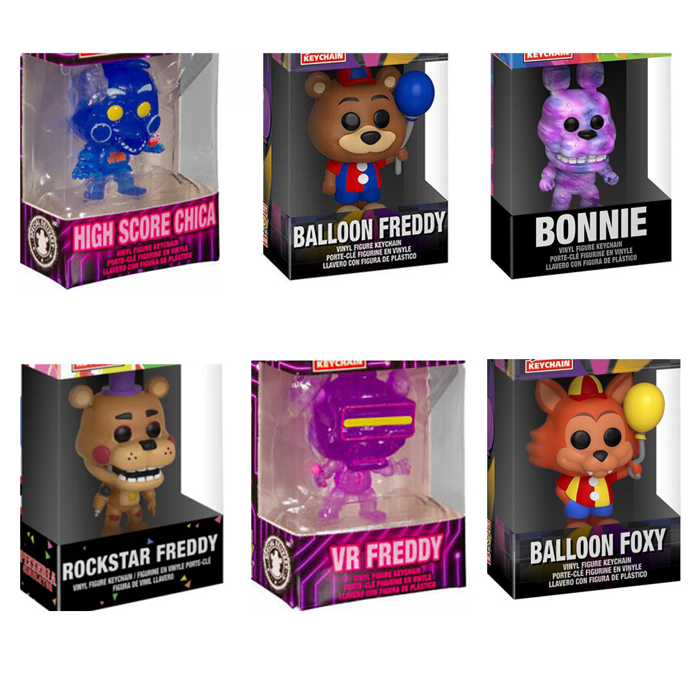 Pocket Keychain Collection Toys Freddy Bonnie High Score Chico FNAF Figure
