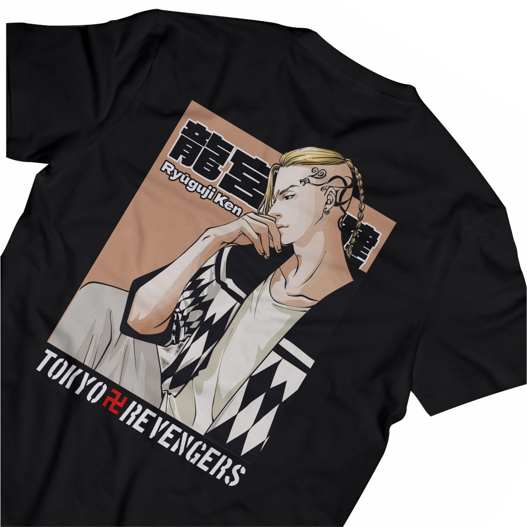 HIRUMA STORE | Baju DRAKEN TOKYO REVENGERS | Baju Anime | TShirt Anime | Kaos Anime | Cotton Combed 