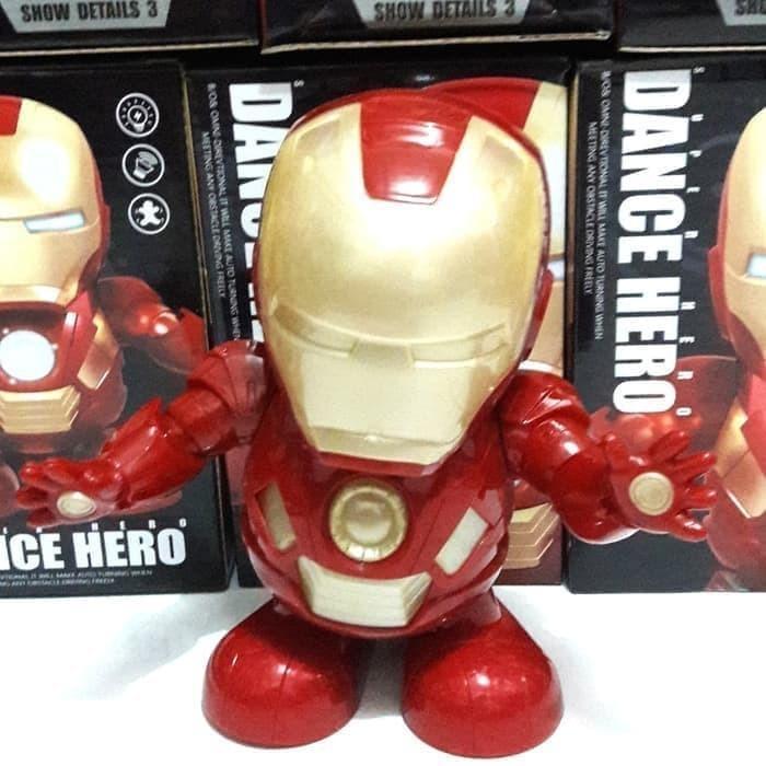 robot dance mainan anak robot nari joget bumblebee,iron man,spiderman - Minion