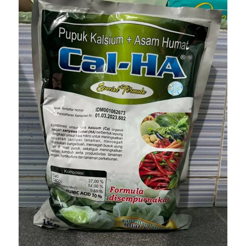 Cal-HA Cal Ha CalHa 1kg 1 kg Pupuk Kalsium + Asam Humat Calcium Humic Acid Tanaman
