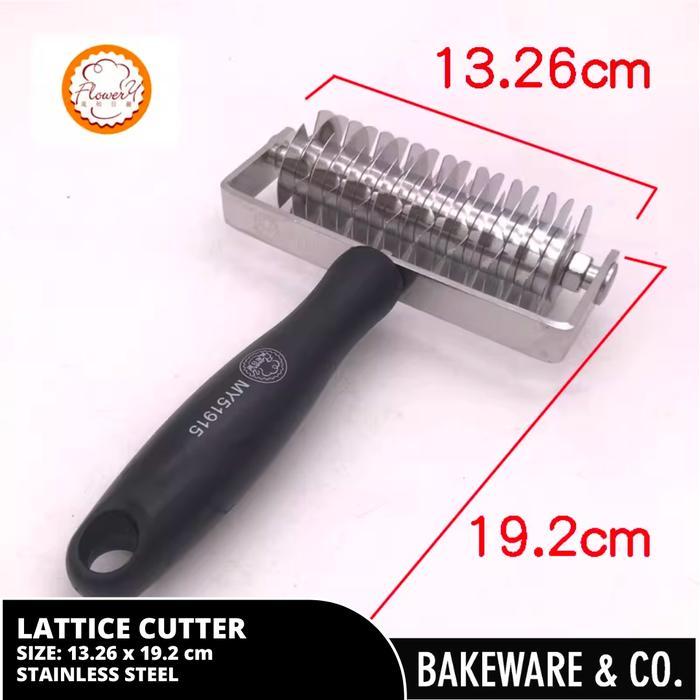 Epic Kitchee Stainless Steel Lattice Cutter Multi-Wheels - Pisau Pemotong Jaring Adonan Pastry