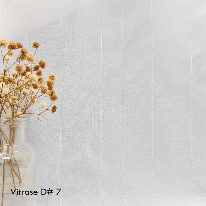 Vitrase Polos Minimalis Pelapis Gorden Voile Kain Putih transparan -CG - D7 white, L 100 T 230