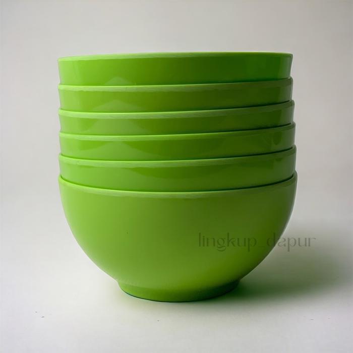 (1 lusin) MANGKOK MELAMINE BULAT 6 inch
