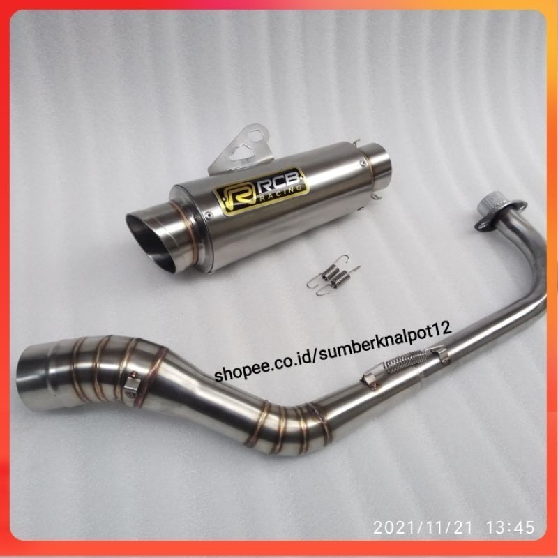 RCB Exhaust Racing Knalpot RCB legenda supra100/110 smash shogun karisma jupiter vega