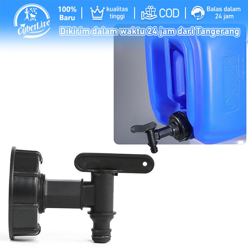 Adaptor Tangki IBC S60x6 Adapter Kran Konektor Kran Fitting Kran Tangki IBC Ke Drat Luar Drat Male I