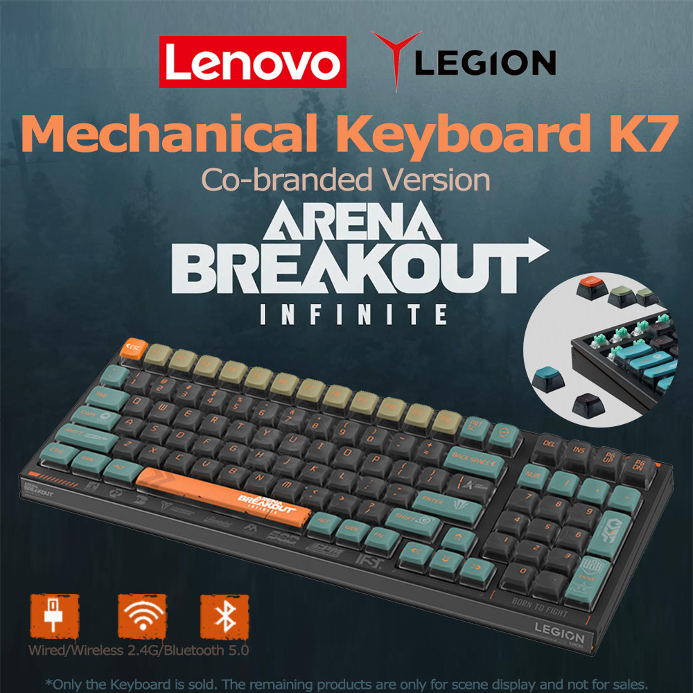 Lenovo Legion K7 Co-branded Arena Breakout: Infinite Version Meanical Keyboard Hot Swappable Bluetoo
