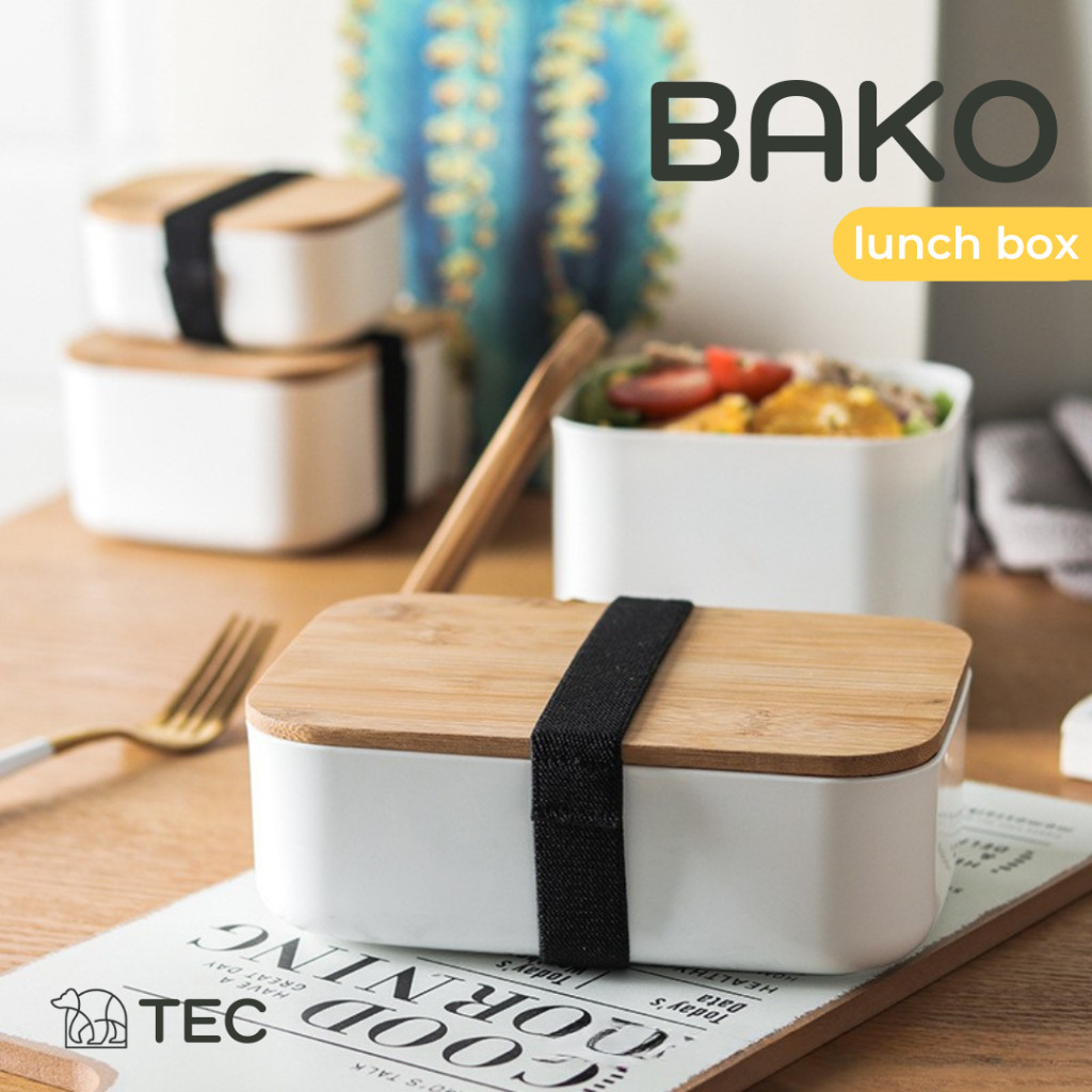 Kotak Makan • TEC • BAKO Bento Box Kotak makanan Bekal Makanan Kotak Penyimpanan Makanan Lunch box K