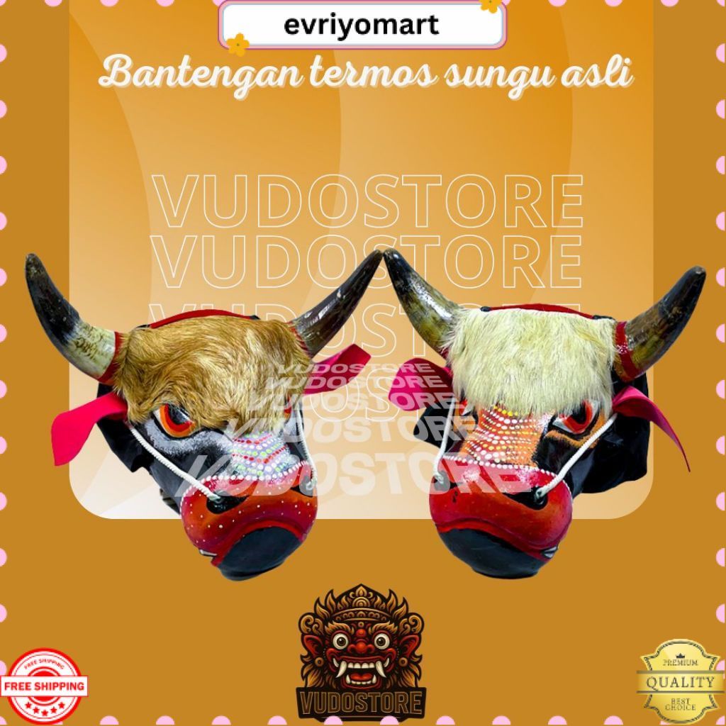 NEW Vudoreborn bantengan termos sungu asli anak  dan dewasa siap pentas EVR
