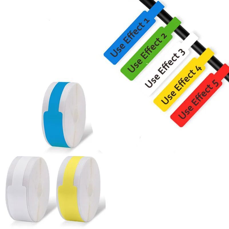 Kabel Cable Label Stiker Kertas Stiker Label Kabel Untuk Menandai Klasifikasi