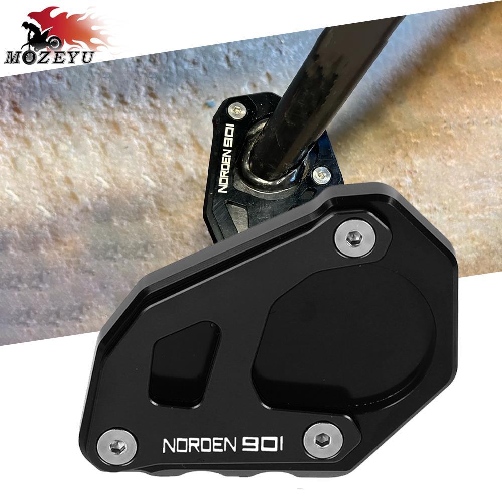 Norden 901 Motorcycle Accessories Side Stand Enlarger Extension Support Plate Pad For Husqvarna nord